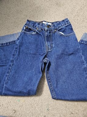 Gasoline Vintage Kids High Waist Straight Leg Jeans Size 7